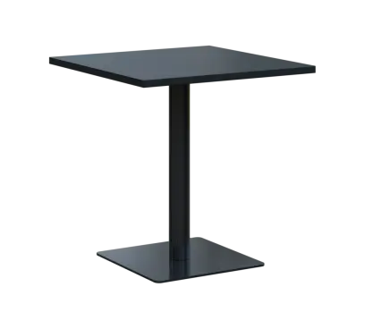 SQT 450 - 2 stůl hranlatý, deska 700x700 mm, síla 25 mm, trubková noha černá, antracit